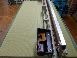 グリーンの畳縁の和紙の新調畳