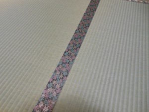 紅葉柄の畳縁を使った畳