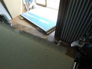 畳の施工