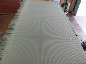 施工途中の畳