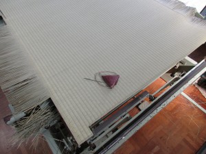 施工途中の畳