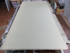 製作中の畳