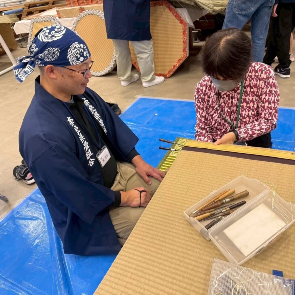 畳の手縫い体験