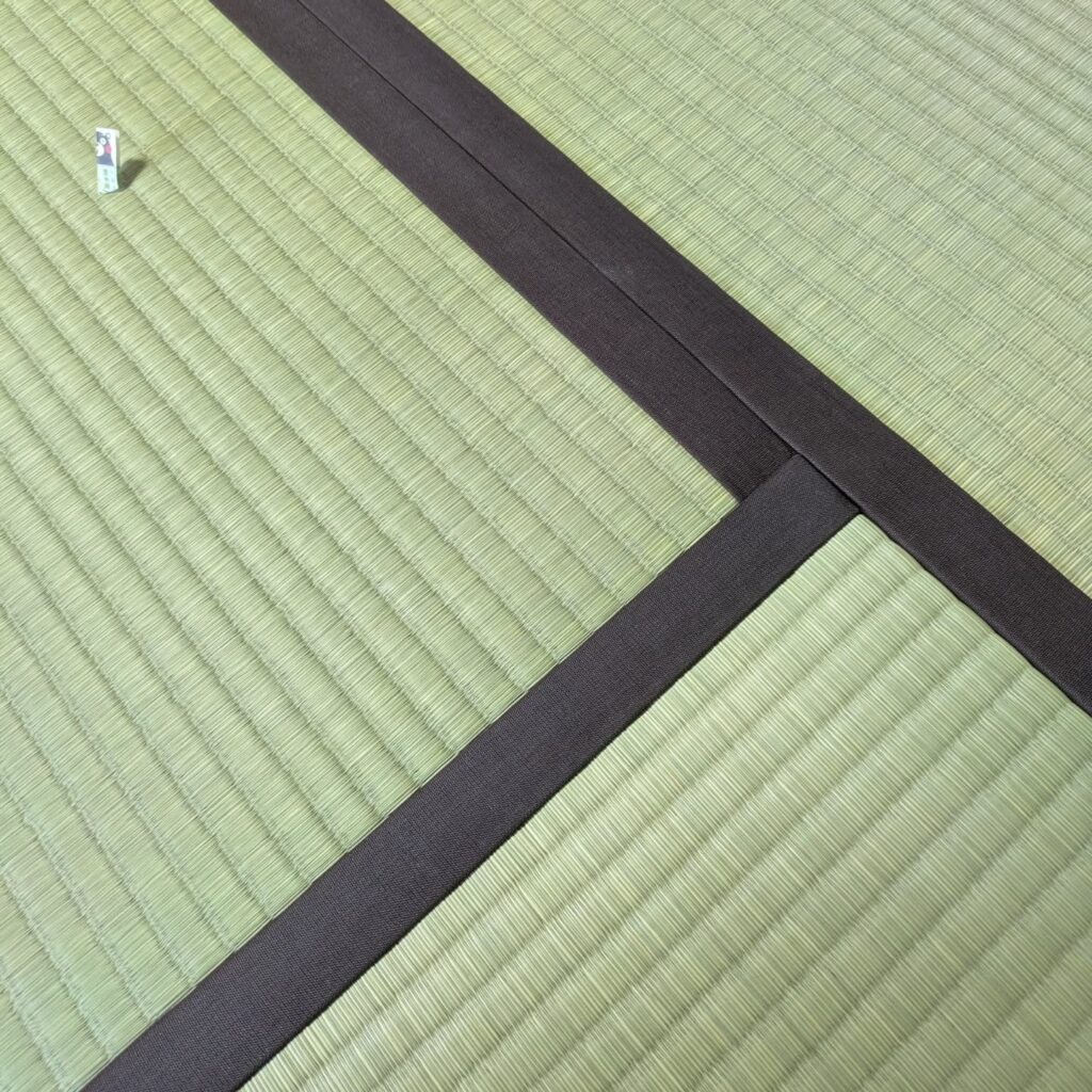 茶色の無地縁の国産畳