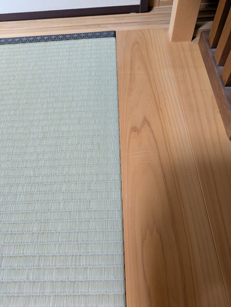 隙間調整後の畳その2