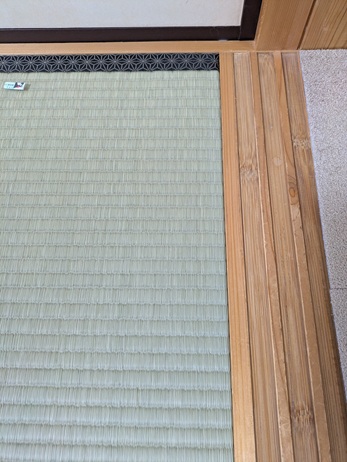 隙間調整後の畳