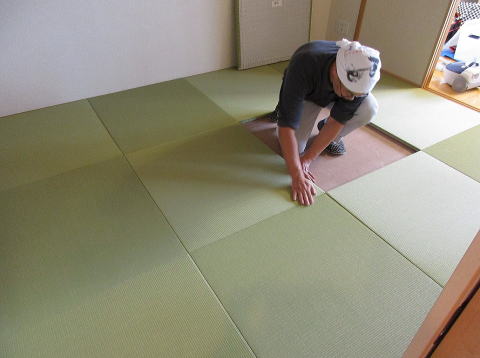 価格表　イ草の縁なし畳