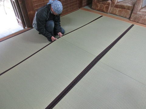 奈良県のお寺へ新畳を納品