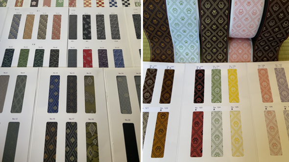 畳縁のサンプル見本